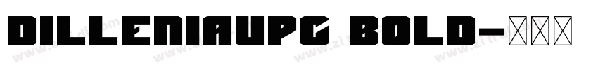 DilleniaUPC Bold字体转换